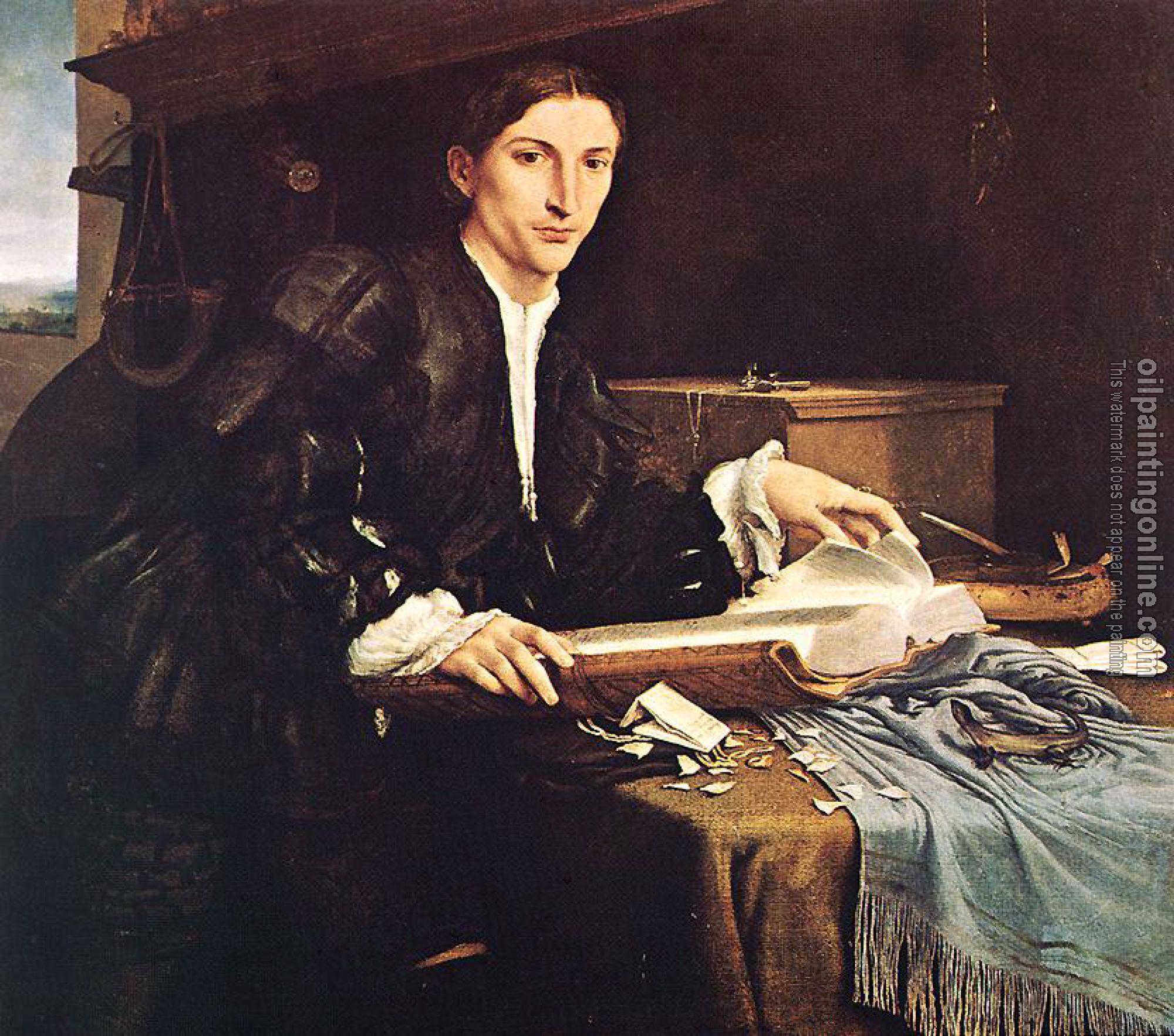 Lotto, Lorenzo - Portrait of a Gentleman in his Study